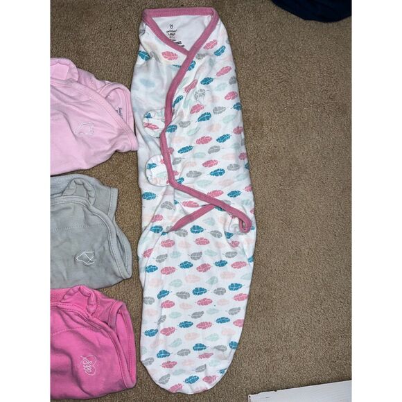 Lot of 5 Swaddle Me Sleep Sacks, 4- Sm/Md, 1- LG, 100% Cotton - Picture 4 of 9